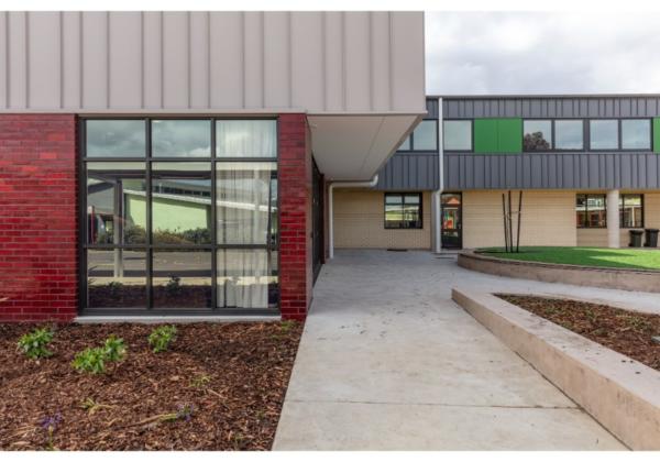 Good News Lutheran College courtyard entrance