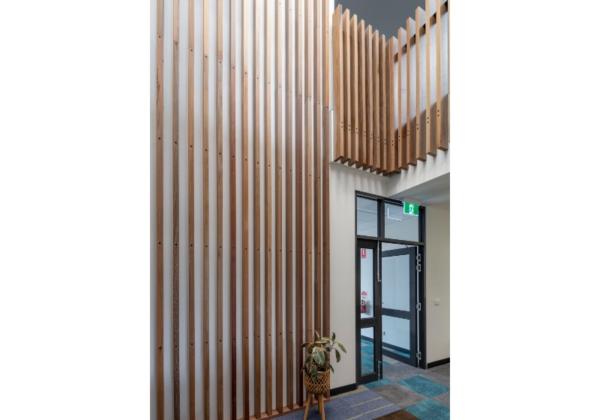 Good News Lutheran College feature timber paneling