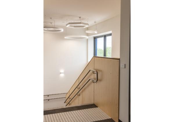 Good News Lutheran College feature lighting and staircase