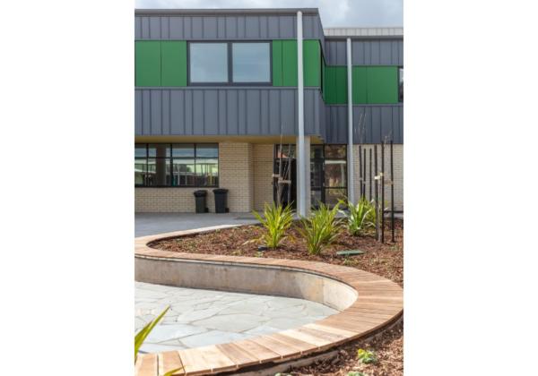 Good News Lutheran College courtyard seating