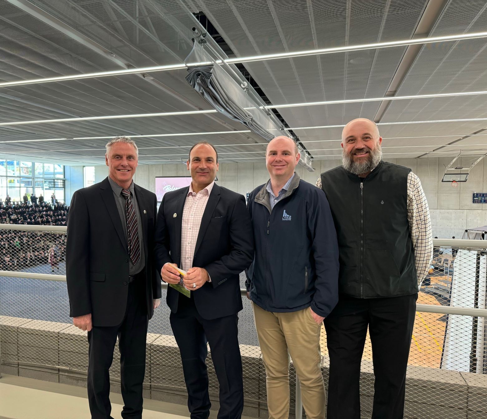 Lyons Construction Completes Belerren Sports and Wellbeing Centre Internals Team